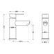 Смеситель для раковины Brinex Pure 001F низкий Graphite BRIPUR001FGRP