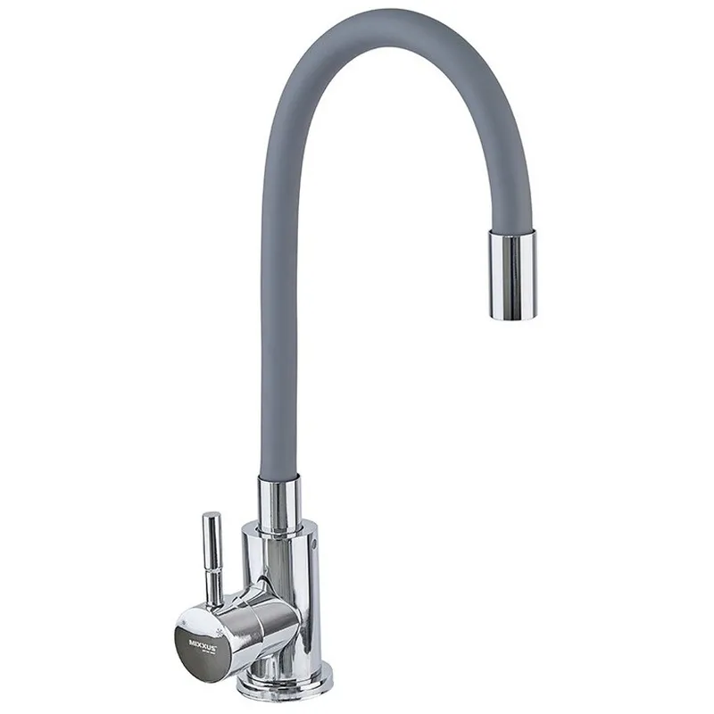 фото Змішувач для кухні Mixxus SUS-011 Chrome Refl.Gray (нерж. сталь) (MI6222)