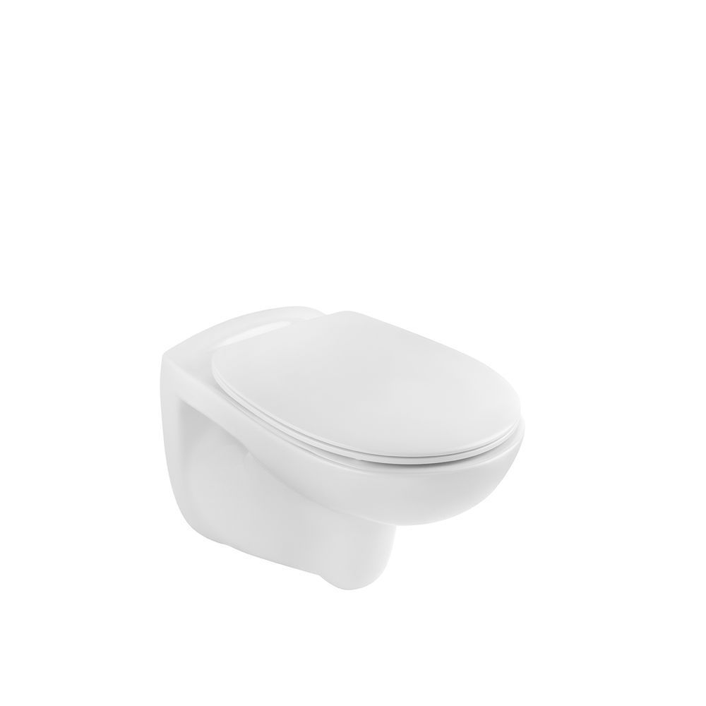 фото Унитаз подвесной безободковый Kroner Oker WHI533536 RIMLESS с сиденьем (KO533536WHIR)