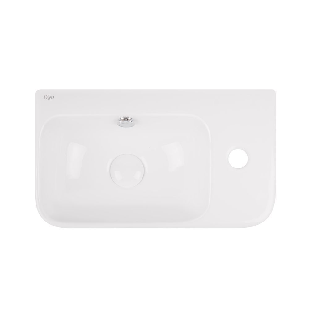 фото Раковина Qtap Tern 450х260х155 White с донным клапаном QT17115117RW