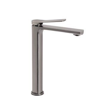 фотографія Змішувач для раковини Qtap Slavonice високий QTSLA269GMB45925 Gunmetal Black PVD