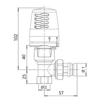 фото Термокомплект Icma 3/4" с антипротечкой угловой №KIT_1100+774-940+805-940