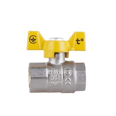 фотографія Кран кульовий Thermo Alliance Standart 1/2" ВР для газу (метелик) SD602NG15PN40