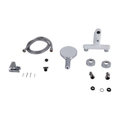 фото Смеситель для ванны Qtap Jay (c душевым гарнитуром) QTJAY259CRW45553 Chrome/White