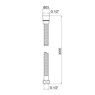 фото Шланг Lidz Niagara 04 2 м LDNIA04CRM35453 Chrome