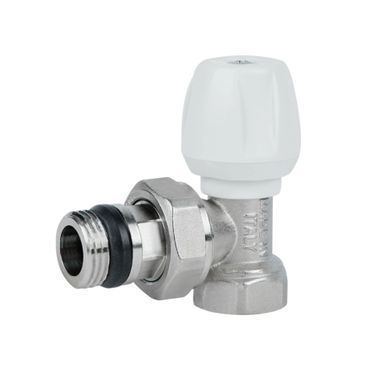 фотографія Кран радіаторний Icma 1/2" з антипротіканням кутовий з ручкою №802+940