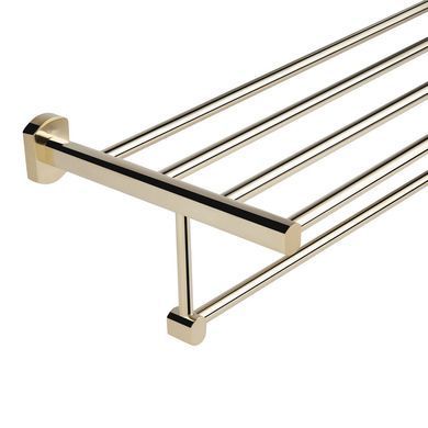 фотографія Полиця універсальна Qtap Liberty 600 мм з тримачем QTLIBORO1122 Gold