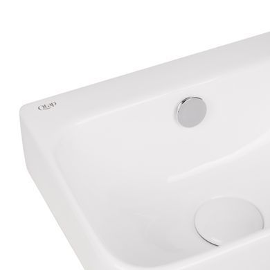 фотографія Раковина Qtap Tern 450х260х155 White з донним клапаном QT17115117RW