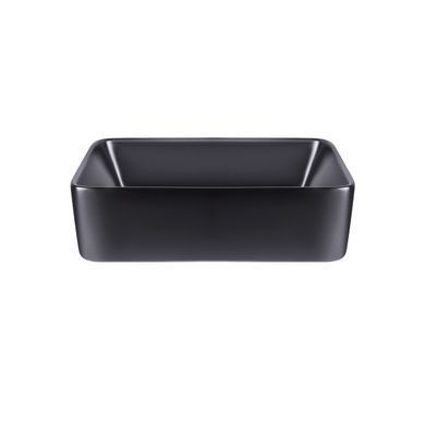 фотографія Раковина-чаша Qtap Tern 480х370х135 Matt black QT172074MBMBN