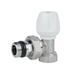 Кран радіаторний Icma 1/2" з антипротіканням кутовий з ручкою №802+940