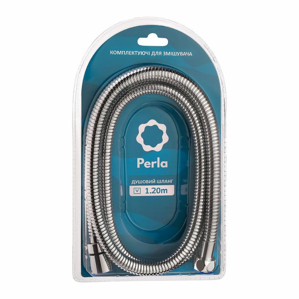 фото Шланг для душа PERLA ANTI-TWIST хром 120 см PSS1820