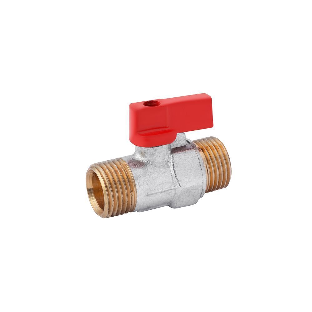 фото Кран шаровой Karro "Standart" 1/2" НН "Mini" PN30 ручка, никелированный