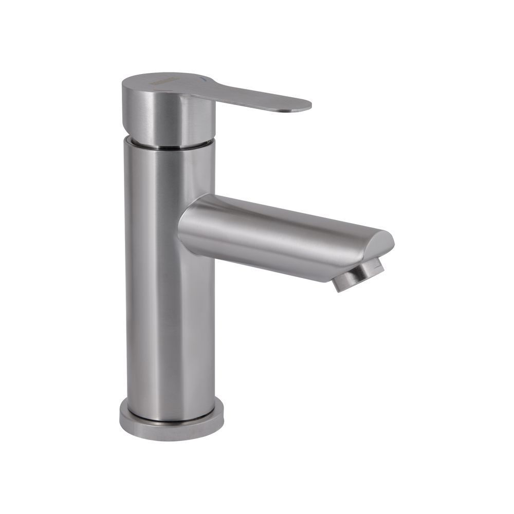 фотографія Змішувач для раковини Brinex Pure 001F низький Nickel BRIPUR001FNKL