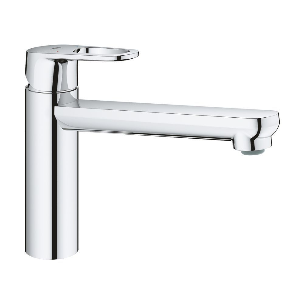 фотографія Змішувач для кухні Grohe Start Flow 31691000 &mdash; це сучасне рішення, яке поєднує стильний дизайн, інноваційні технології та зручність у щоденному використанні.Модель обладнана горизонтальним трубкоподібним виливом, що обертається на 140&deg;, що забезпе