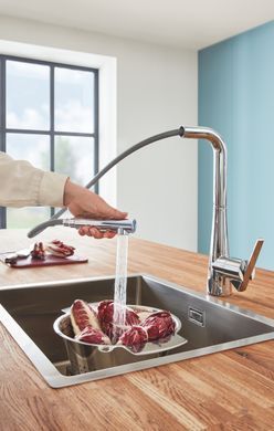 фотографія Змішувач для кухні з висувним виливом Grohe Zedra (32553002)