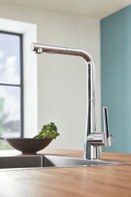 фотографія Змішувач для кухні з висувним виливом Grohe Zedra (32553002)