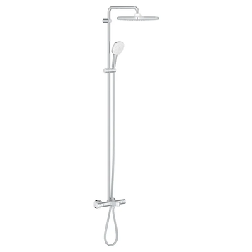 фото Душова система настінного монтажу з термостатом для ванни Grohe Tempesta System 250 Cube (26691001)