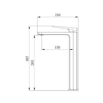 фотографія Змішувач для раковини Qtap Gemini Loop високий QTGEM269CRM45700 Chrome