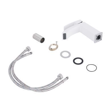 фото Смеситель для раковины Qtap Swan Cascada QTSWA270CRW45568 Chrome/White