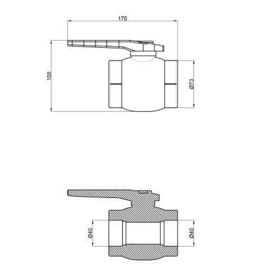 фото Кран шаровой PPR Thermo Alliance 40