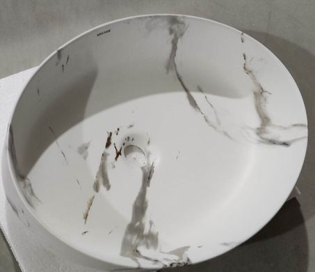 фото Раковина накладна MIXXUS PREMIUM ELLIPSE-0104 MARBLE 550х415х140mm (MP6554)