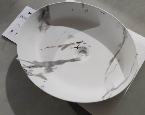 фото Раковина накладна MIXXUS PREMIUM ELLIPSE-0104 MARBLE 550х415х140mm (MP6554)