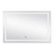 Дзеркало Qtap Mideya (DC-F613) 1200х800 з LED-підсвічуванням Touch, з антизапотіванням, з годинником, димером, рег. яскравості QT2078F613W
