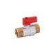 фото Кран шаровой Karro "Standart" 1/2" НН "Mini" PN30 ручка, никелированный
