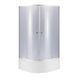 фото Lidz Latwa SC90x90.SAT.HIGH.GR Душевая кабина полукруглая, стекло тон 4 мм + Lidz Душевой поддон KAPIELKA ST90x90x41, с панелью