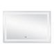Дзеркало Qtap Mideya (DC-F613) 1200х800 з LED-підсвічуванням Touch, з антизапотіванням, з годинником, димером, рег. яскравості QT2078F613W