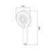 Лейка для ручного душа Lidz Niagara 32 120 мм округлая LDNIA32CRM47554 Chrome