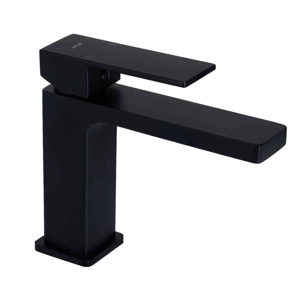 фото Смеситель для раковины Qtap Gemini QTGEM270BLM45674 Black Matt
