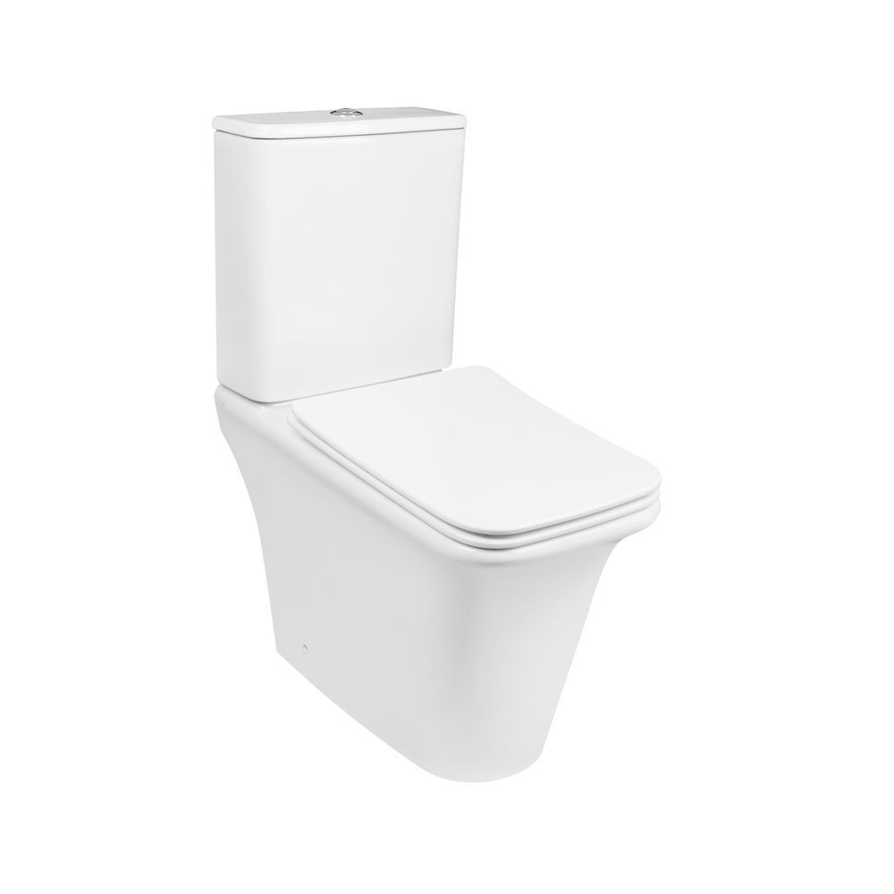 фото Унитаз-компакт Qtap Kalao безободковый с сиденьем Soft-close QT08221213AW