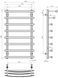Рушникосушарка електрична Lotos П8 500х1000 Deffi нержавіюча сталь (Чорний, JD04, Ліве підключення)