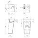 Комплект Qtap Tern: Раковина напольная моноблок 440х380х830 мм White + Донный клапан PU02O