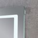 Дзеркало MIXXUS STYLE MR03-80x60 з LED Touch, Anti-fog, димером, рег. яскравості, годинником (MI6005)