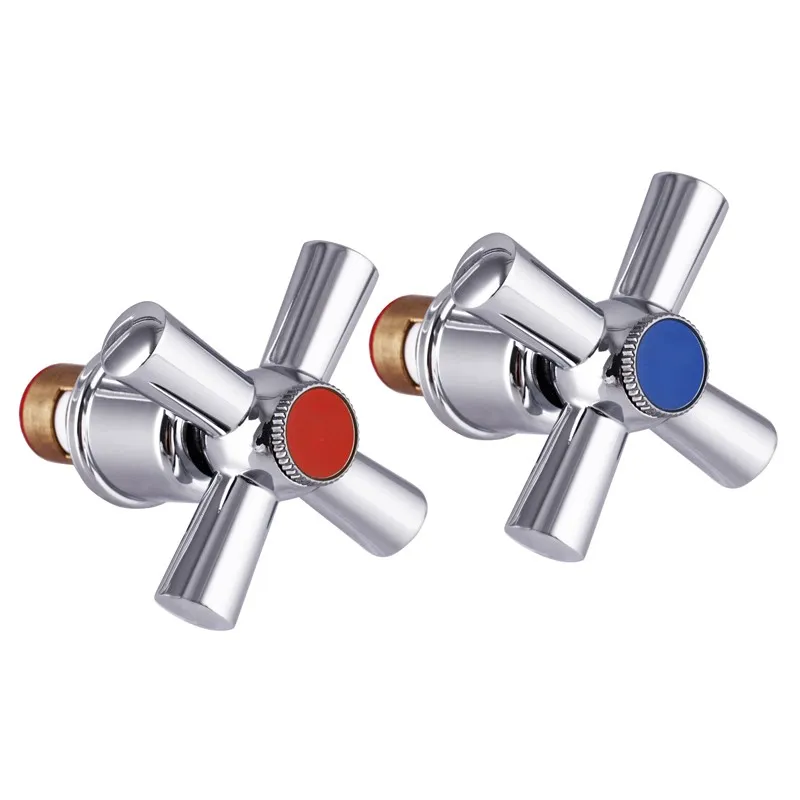 фото Ручки для змішувача Mixxus Handles SET-A722 (з кранбуксами, пара) кераміка (MI6939)