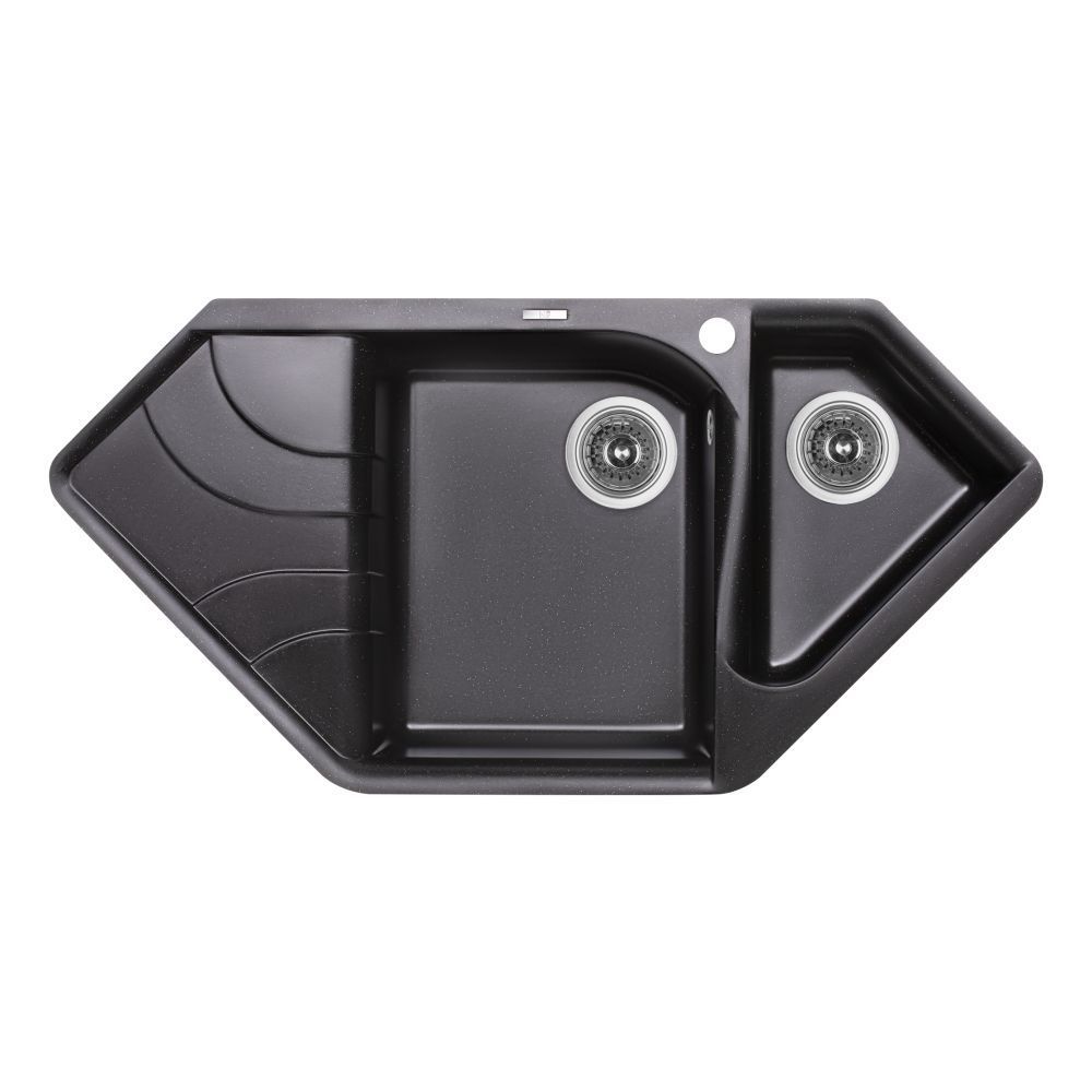 фото Кухонная мойка с дополнительной чашей Lidz 1000x500/225 BLM-14 (LIDZBLM141000500225)