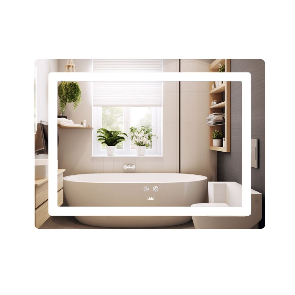 фото Зеркало Lidz Kubis (KU2) 900х700 с LED-подсветкой Touch, с антизапотеванием, с диммером, рег. яркости LD78LF904907048452