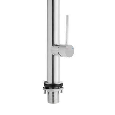 фото Смеситель для кухни Qtap Katuska с гибким изливом QTKTS91103AN Brushed Nickel PVD