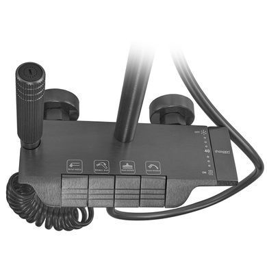 фото Душова колона Champion PBM-009-J Graphite зі змішувачем з кнопковим перемикачем, 4 режими (CH6501)