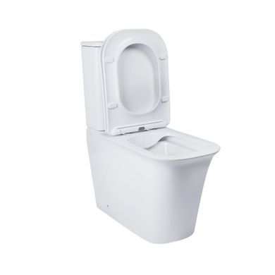 фотографія Унітаз-компакт Qtap Nando безобідковий з сидінням Soft-close QT12221222AW