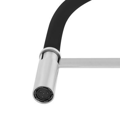фото Смеситель для кухни Qtap Katuska с гибким изливом QTKTS91103AN Brushed Nickel PVD