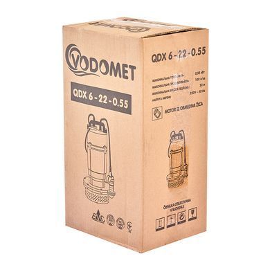 фото Насос дренажний Vodomet QDX 6-22-0.55 (корп.алюміній) (VO4189)