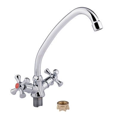 фотографія Змішувач для кухні Lidz Lamb 271F двохвентильний LDLAM271FCRM21889 Chrome