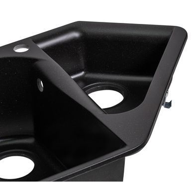 фотографія Кухонна мийка з додатковою чашею Lidz 1000x500/225 BLM-14 (LIDZBLM141000500225)