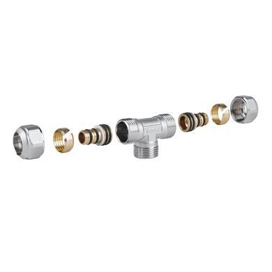 фото Трійник обжимний Icma 16х1/2"х16 ЗР №537