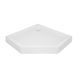 фото Lidz Душевой поддон DOZORCA SC90x90.LOW, низкий, пятиугольный, акриловый + ножки, диаметр слива 50 мм