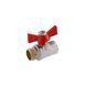 фото Кран шаровой STA 1/2" ВН PN30 бабочка, никелированный