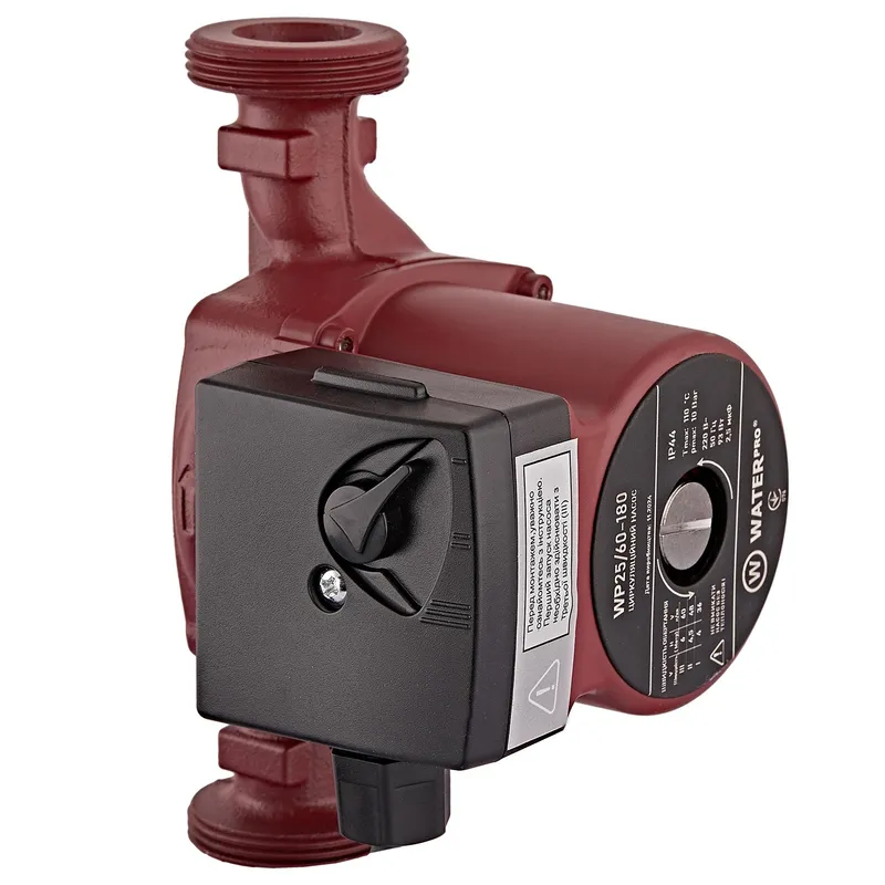 фото Насос циркуляційний Waterpro WP25/60-180 з кабелем, без гайок (WP3340)